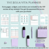 Bella Vita Digital Planner Very Peri Purple- Available in Sunday/Monday Start, Dated/Undated Options, INSTANT DOWNLOAD for use in GoodNotes 5, Zinnia, ZoomNotes - Image 5