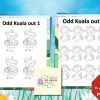Koala Fun Coloring, Mazes, Beginner Sudoku, Sticker Pack, and More Digital Download Activity Pack; Odd Man Out, Hidden Object, Dot to Dot - Image 5