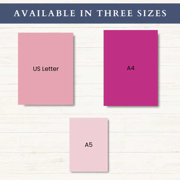 Essentials Planner Bundle | Daily Planner | Weekly Planner | Monthly Planner | Habit Tracker | Letter | A4 | A5 | PDF | Printable Planner | Digital Planner - Image 5