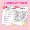 12 Teen Slumber Party Games Printable | Teen/Preteen Sleepover Games |Pajama Party Activities |Girls Sleepover Party Games |Fun Pajama Party Active - Image 5