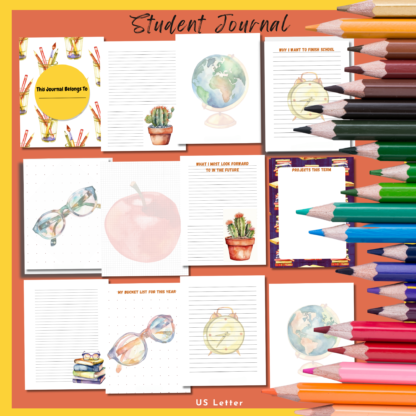 Inspire, Reflect, Succeed: Printable Student Journal - Boost Motivation and Achievement! - Image 9