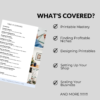 How To Start a Printables Business Guide | PLR Done-For-You Content | Customizable Canva E-Book Template | Online Coach Branding Lead Magnet - Image 5