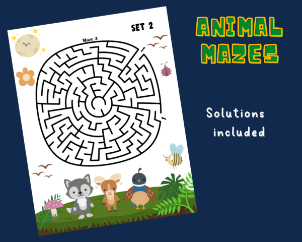 Mazes Activity Sheets For Kids - MEGA BUNDLE of 799 Mazes! (Printable Activities For Kids - Image 6