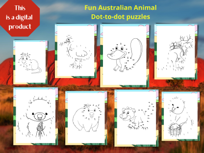 Fun Australian Coloring, Do-to-Dot, and More Printable Digital Download Activity Pack for Kids - Image 5