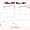 Cleaning Planner - Plans for Daily, Weekly, Monthly, Quarterly, Annually; Spring Cleaning - Image 2