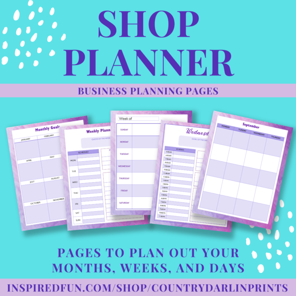 Purple Shop Planner - Image 5
