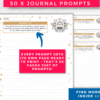 Shadow Work Journal Prompts Pack #1 | Printable Planner Inserts - Image 5