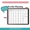 Weekly Time Blocking Digital Planner - Blogging Planner