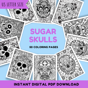 50 Sugar Skull Coloring Pages For Adults