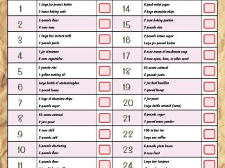 52 Week Food Storage Plans
