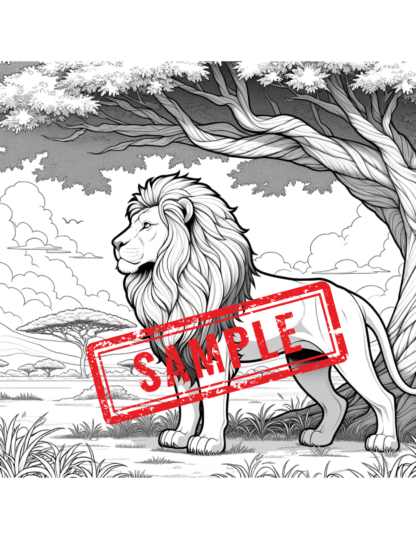 Enchanted Wilderness: A Coloring Odyssey-Coloring Pages/Digital Download - Image 2