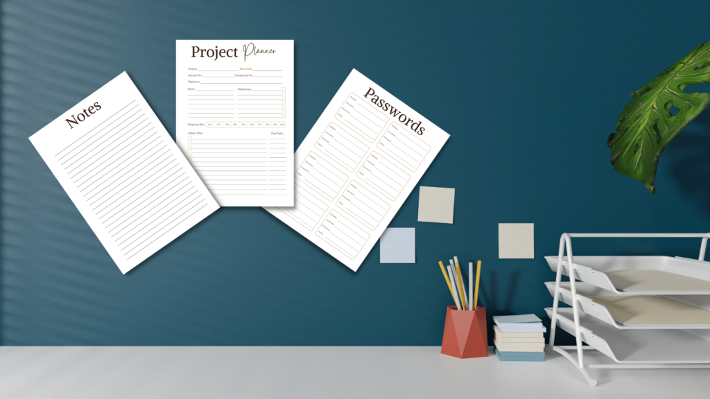 Printable Office Planner 19-Pages With Attractive Cover Page