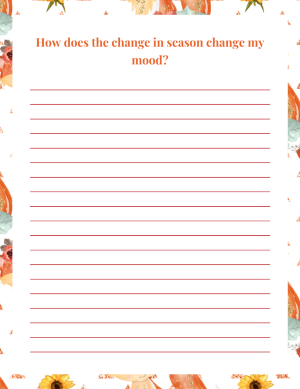 Fall Gratitude 7 day Journal - Image 6