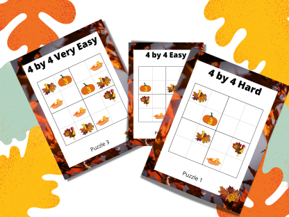 Title Fall Travel Activity Pack Plus Bonus Sudoku Puzzles for Kids and Beginners, Easy Sudoku Logic Puzzles, Word Search, Stickers, Activity Pack - Image 6