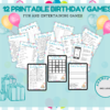 Birthday Parties Printable Bundle| Birthday Calendar Planner| 12 Birthday Games| Birthday Todo List Planner - Image 6
