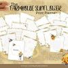 2023 Dated Undated Print PLANNER, Farmhouse Sunflower Daily, Weekly, Monthly, Coloring, Digital Sticker, Sticker book, Journal Pages, Letter - Image 6