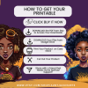 PRINTABLE EPHEMERA - Spiritual Black Women - Ephemera - Tags, Postcard, Envelope, Bookmarks, Lined, Notes, Tabs, Pockets US Letter Download - Image 6