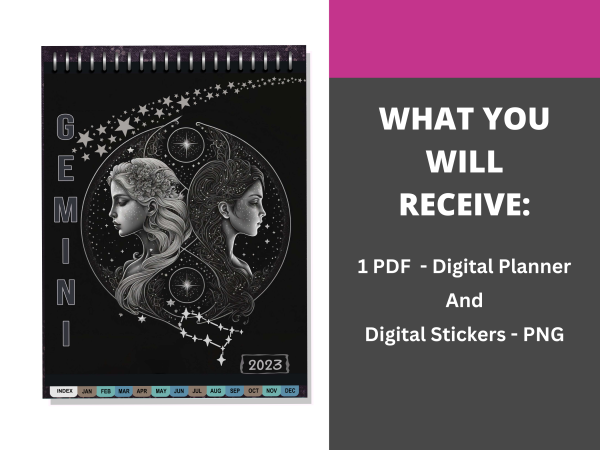 Gemini 2023 Digital Planner - Dated & Hyperlinked - Image 6