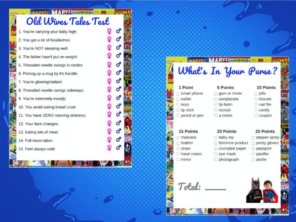 Superhero Baby Shower Games - Image 7