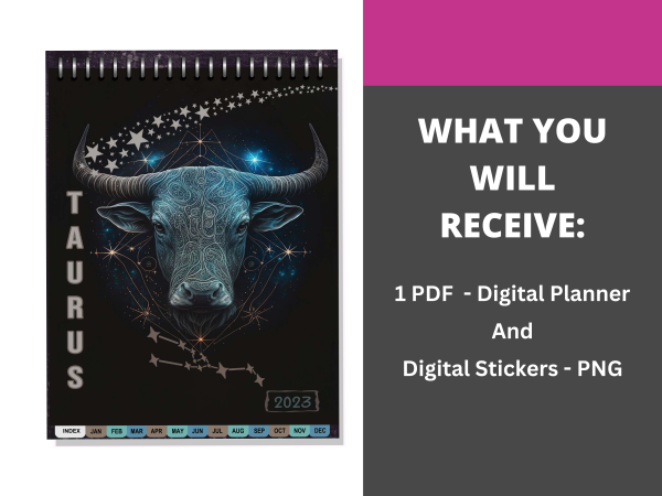 Taurus 2023 Digital Planner - Dated & Hyperlinked - Image 6
