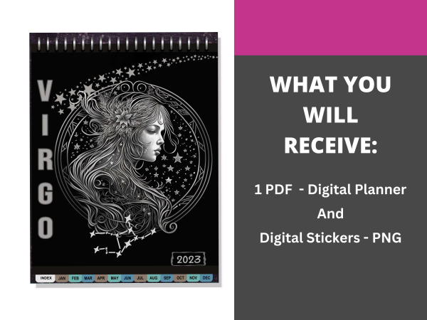 Virgo 2023 Digital Planner - Dated & Hyperlinked - Image 6