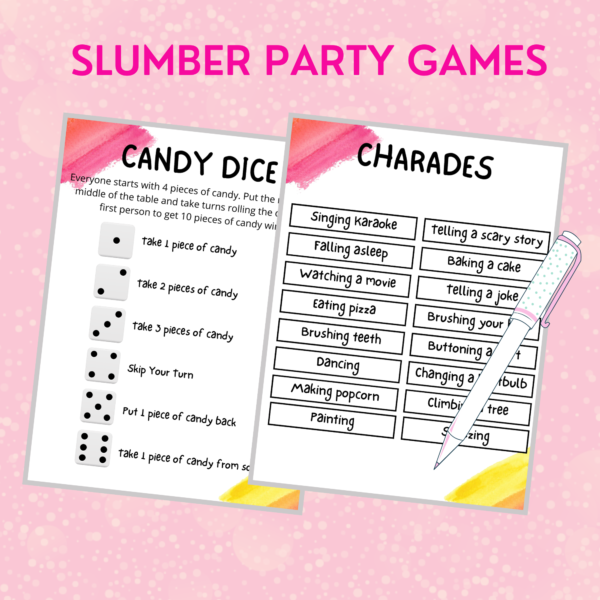 16 Teen Slumber Party Games | Teen/Preteen Sleepover Games | Birthday Party Games Bundle | Girls Sleepover Party Games | Fun Pajama Party - Image 6