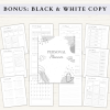 Personal Planner Bundle | Daily Planner | Daily Journal | Habit Tracker | Self Care Planner | US Letter | PDF | Printable Planner | Digital Planner - Image 6