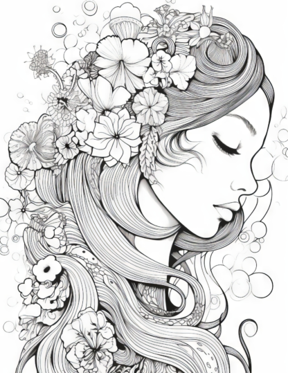 Femme Coloring Pages