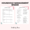 Printable Home Management Binder, Planner, In Case of Emergency, Budget, Cleaning & LOTS More! 66 pages! - Image 2