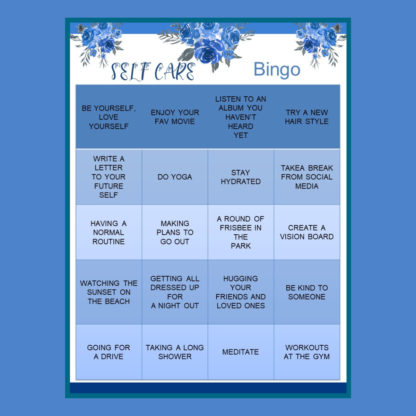 Planner - Beautiful Me Self Care Bingo