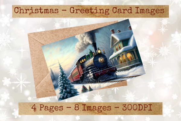 Vintage Holiday Season Card Images #02 - Image 6
