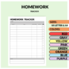 Homework Tracker Printable for Busy Students to Simplify Your Study Routine - Image 6
