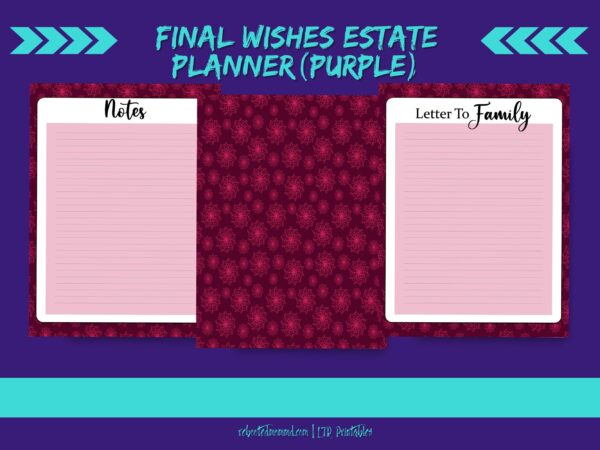 Final Wishes Estate Planner (Purple) - Image 2