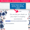 30 Day Gratitude Journal & Affirmations Printable (Floral Blue) - Image 6