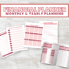 Chic Financial Planner with PLR License- Monthly & Yearly planning