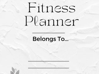 Fitness Planner Cover