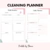 Cleaning Planner - Plans for Daily, Weekly, Monthly, Quarterly, Annually; Spring Cleaning - Image 3
