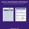 Vehicle Maintenance and Mileage Log Printables - Image 2