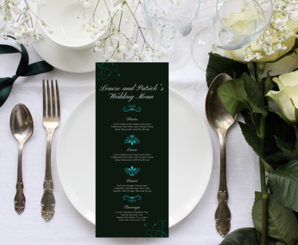 Blue and Black Wedding Invitation Bundle (Canva Editable / Printable) - Image 4