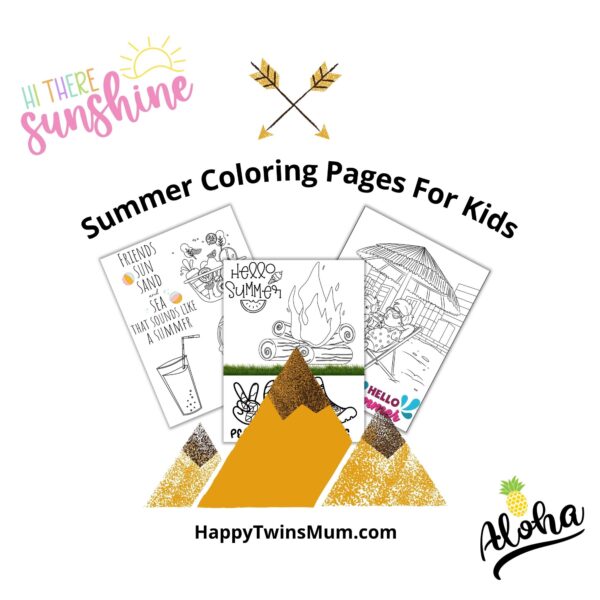 summer coloring pages for kids 4