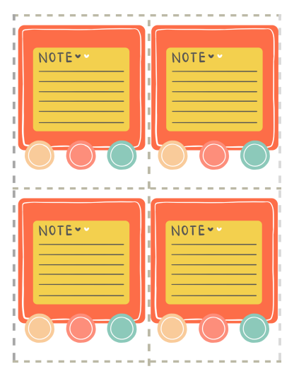 Printable Blank Lunch Box Notes for Kids - Image 2
