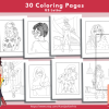 PRINTABLE COLORING Pages | Fashion Forward Gal Pals Coloring Book, 35 Pages, US Letter Coloring Book, 35 Pages Letter - Image 6