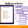 Halloween Planner - Digital Halloween Planner - Trick - or - Treating Plan