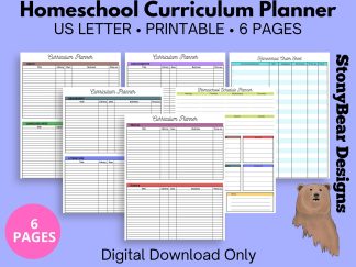 Homeschool curriculum planner