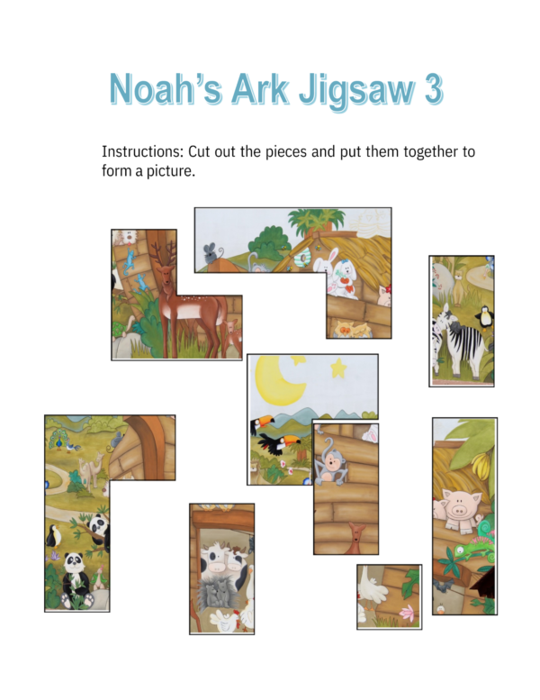 Printable Noah's Ark Bible Games Puzzles - Christian Bible Story - Image 10