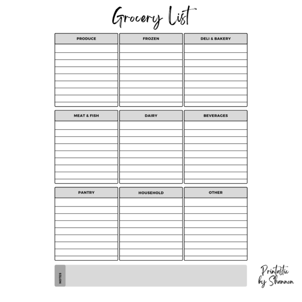 Weekly & Monthly Meal Plan, Grocery List, Kitchen Conversion Chart & More - Image 9