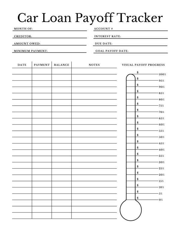 Printable Debt Snowball Tracker, Debt Payoff Tracker, Student Loans, Credit Card, Mortgage, Ramsey Baby Steps - Image 8
