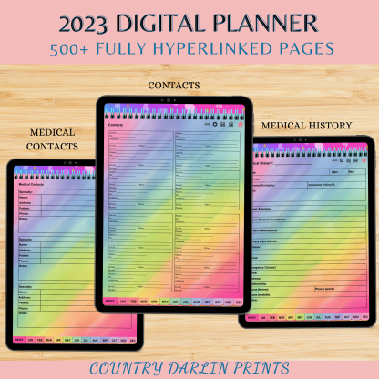 2023 Rainbow Digital Planner - Image 2