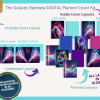 DIGITAL Planner COVER KIT Bundle | Galactic Rainbow Collection: 10 Designs - Covers, Papers, Coils, Buttons, Clasps, Mix & Match Commercial - Image 8