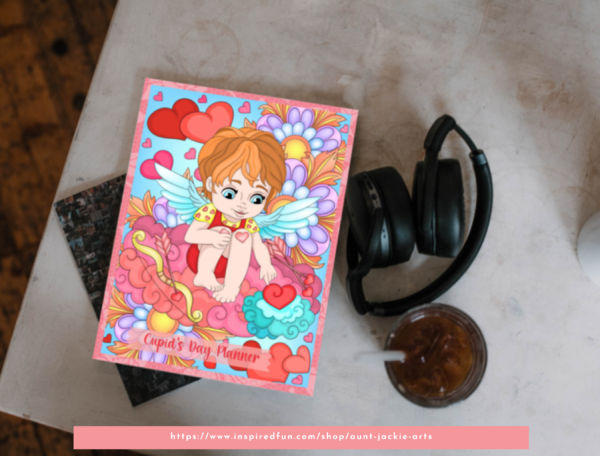 Cupid's Day PLANNER, 30 Daily, 4 Weekly Layouts, 1 Monthly Layout,Printable Templates, US Letter, Cupid Valentine's Day, Date Night Planner - Image 7